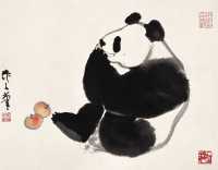 吴作人 熊猫图 片
